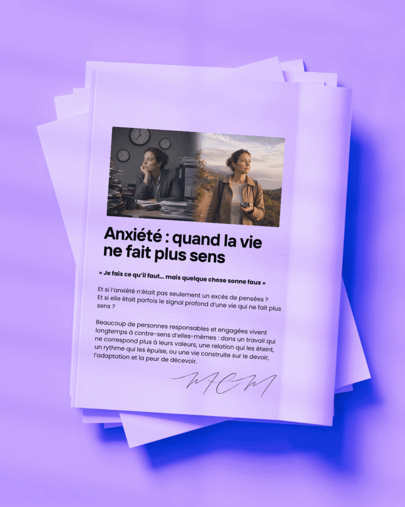 Anxiété quand la vie ne fait plus sens