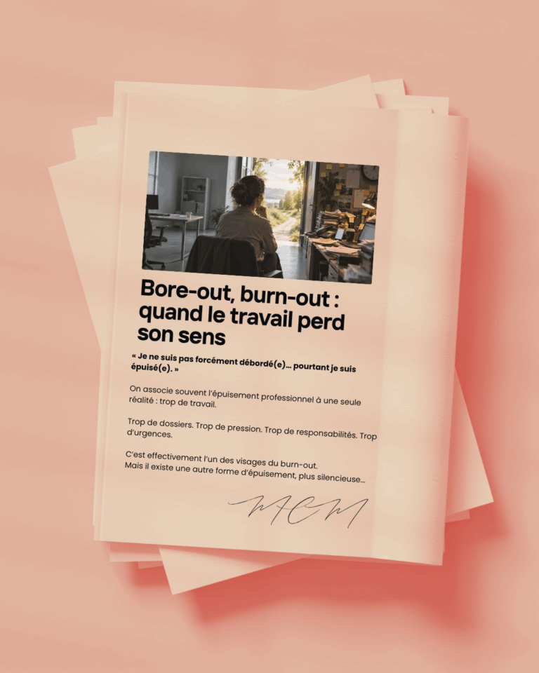 Bore out, burn out quand le travail perd son sens