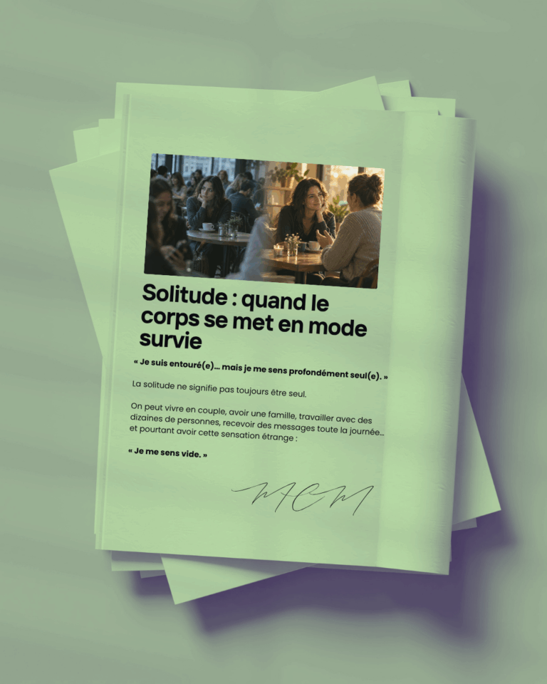 Solitude quand le corps se met en mode survie